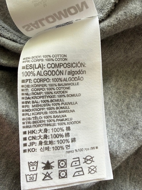 Salomon Logo Twist-1 Short Sleeve Tee — Size Medium - Picture 6 of 6